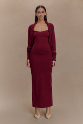 Kingston Knit Maxi Dress - Merlot